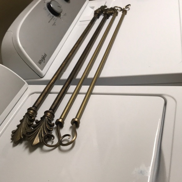 Other - Curtain rod’s oil rubbed bronze and bronze/gold